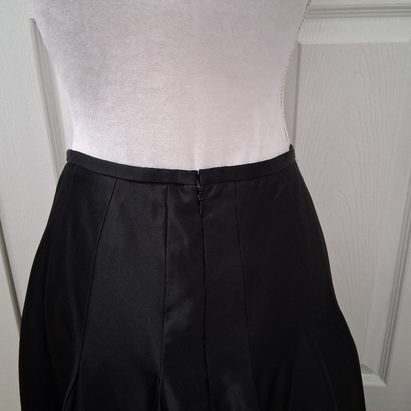 NWT J.R. Nites Black Pleated Formal Midi Skirt   Size 8P - Picture 8 of 14